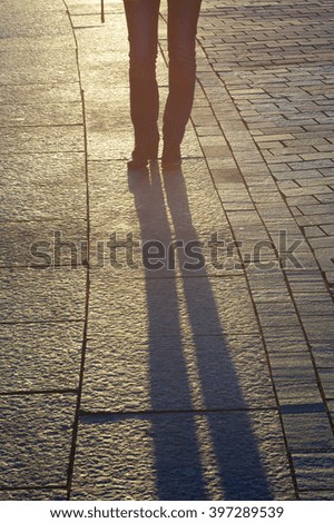 Similar – Image, Stock Photo three legs Footwear Bag