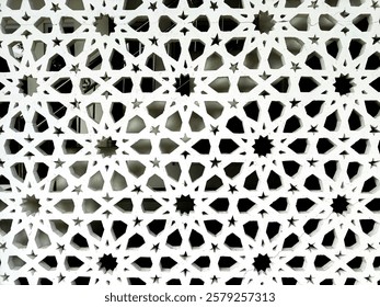 Geometry of Prtition With Islamic Patterns Interwoven with Shadows