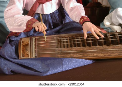 geomungo - Korean musical instrument with six strings                                 