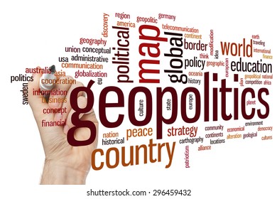 Geopolitics Concept Word Cloud Background