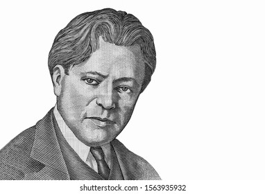 George Enescu. Portrait From Banknotes. 