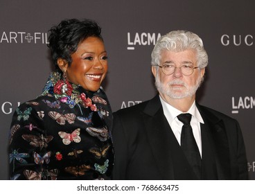 George Lucas And Mellody Hobson At The 2017 LACMA Art + Film Gala Held At The LACMA In Los Angeles, USA On November 4, 2017.