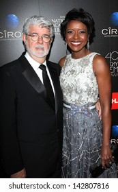 George Lucas And Mellody Hobson At The 40th Annual Daytime Emmy Awards, Beverly Hilton Hotel, Beverly Hills, CA 06-16-13