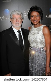 George Lucas And Mellody Hobson At The 40th Annual Daytime Emmy Awards, Beverly Hilton Hotel, Beverly Hills, CA 06-16-13