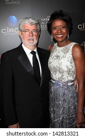 George Lucas And Mellody Hobson At The 40th Annual Daytime Emmy Awards, Beverly Hilton Hotel, Beverly Hills, CA 06-16-13