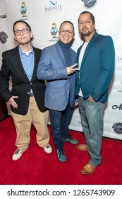 George Rodarte, Isaac Rodarte, Isaiah Brown Attend Arasi's EP Release Party At The Federal Bar Rooftop, Los Angeles, California On December 23rd, 2018