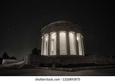 George Rogers Clark Memorial At Night