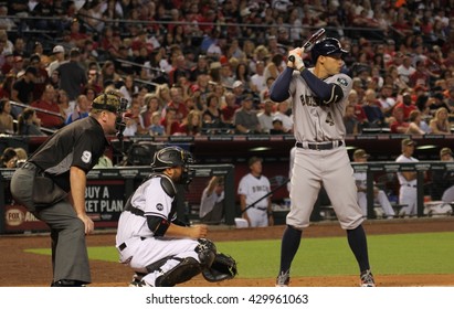 George Springer Right Fielder For The Houston Astros At Chase Field In Phoenix AZ USA 5-30-16.