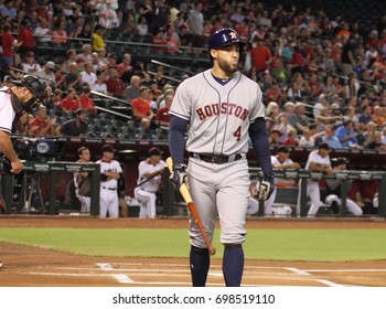 George Springer Right Fielder For The Houston Astros At Chase Field In In Phoenix AZ USA August 14,2017.