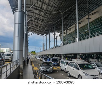 George Town, Malaysia - Apr 3, 2019. Passenger Pickup Area Of Penang Airport (PEN). The Airport Is The Third-busiest Airport In Malaysia In Terms Of Passenger Traffic.