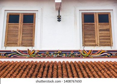 George Town/Malaysia-20.11.2017:The Front View Of The Chinese Shop In Melaka