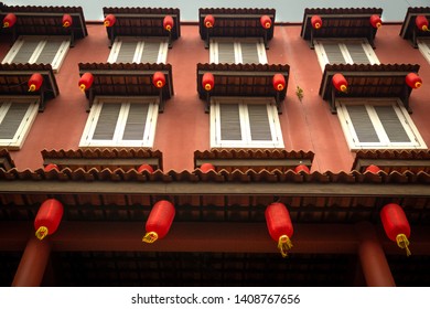 George Town/Malaysia-20.11.2017:The Front View Of The Chinese Shop In Melaka