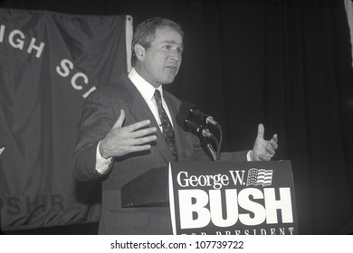 George W. Bush Speaking At Londonderry High School, NH, January 2000