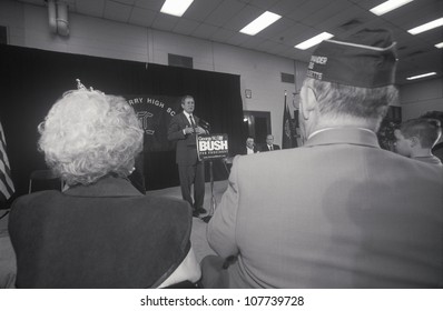 George W. Bush Speaking At Londonderry High School, NH, January 2000