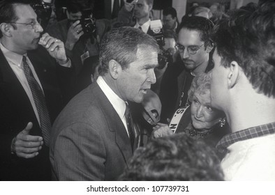 George W. Bush Speaking At Londonderry High School, NH, January 2000