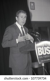 George W. Bush Speaking At Londonderry High School, NH, January 2000