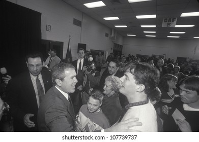 George W. Bush Speaking At Londonderry High School, NH, January 2000