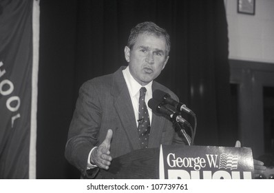 George W. Bush Speaking At Londonderry High School, NH, January 2000