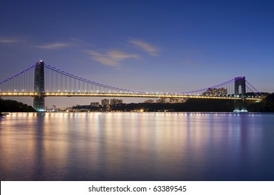 George Washington Bridge connecting New York's Manhattan and New Jersey. - Shutterstock ID 63389545