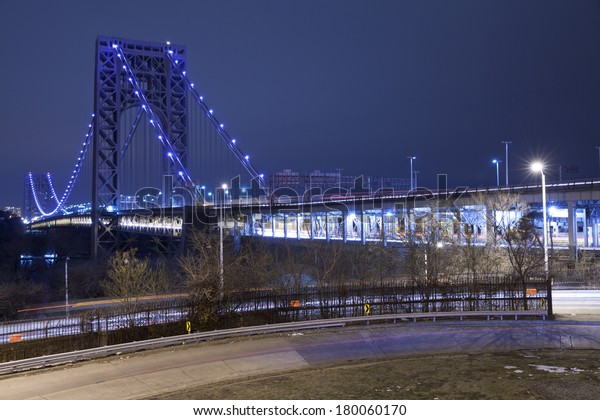 George Washington Bridge is a\
double-decked bridge that connects New York City and New\
Jersey.