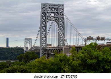 George Washington Bridge GWB NYC Washington Heights, Manhattan And Fort Lee, NJ