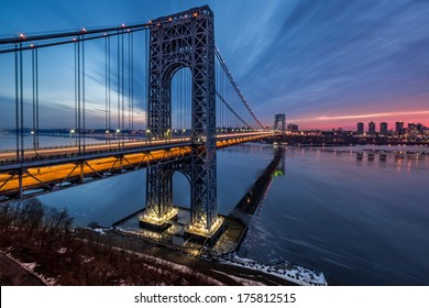 George Washington Bridge at sunrise - Shutterstock ID 175812515