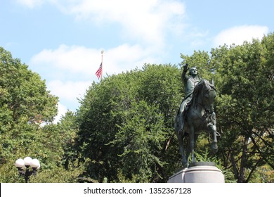 George Washington Statue In Union Square Park.