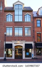 GEORGETOWN, DC -21 FEB 2020- View Of An Amazon Books Brick And Mortar Retail Store In Georgetown, Washington, DC.