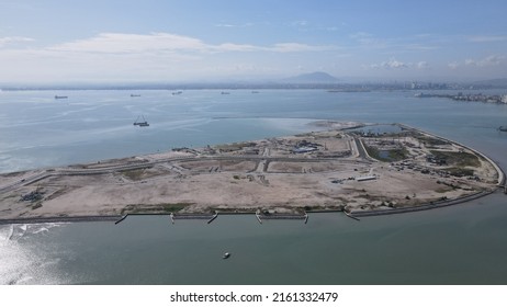 Georgetown, Penang Malaysia - May 20, 2022: The Straits Quay, Landmark Buildings And Villages Along Its Surrounding Beaches