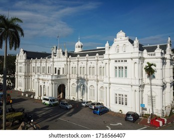 Georgetown, Penang/Malaysia - Feb 28 2020: Historic Building City Hall.