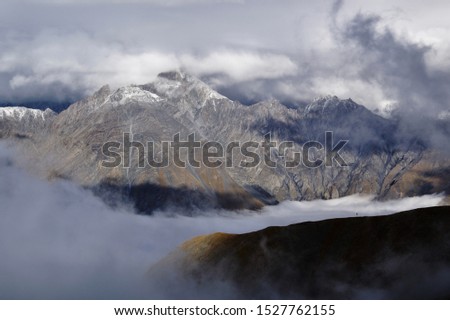 Similar – Blick auf die Ötztaler Berge vom Rettenbachgletscher