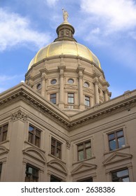 Georgia State Capitol With Gold Dome, Atlanta