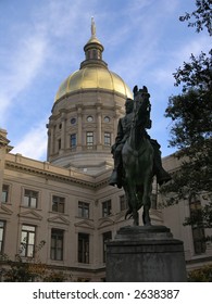 Georgia State Capitol With Gold Dome, Atlanta