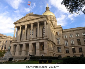 Georgia State Capitol With Gold Dome, Atlanta