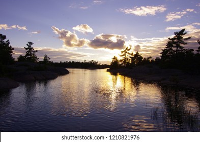 Georgian Bay Sunset Britt Ontario South Shore