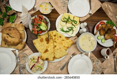 Georgian Bread And Khachapuri Traditional Food In Georgia