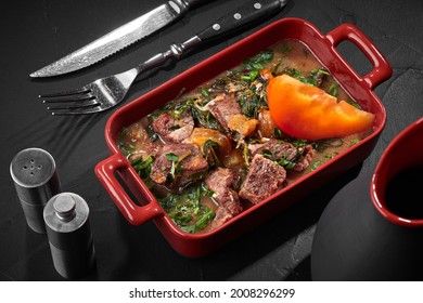 Georgian Stew Chakapuli Of Veal With Tarragon And Persimmon