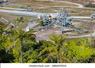 Geothermal Power Plant In  New Zealand