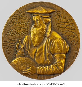 Gerardus Mercator, On Gold Commemorative Coin