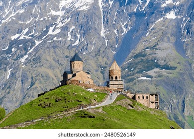 Gergeti Trinity Church, Stepantsminda, Mtskheta-Mtianeti, Georgia - Powered by Shutterstock