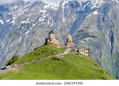 Gergeti Trinity Church, Stepantsminda, Mtskheta-Mtianeti, Georgia - Powered by Shutterstock