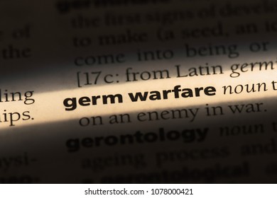 Germ Warfare Word In A Dictionary. Germ Warfare Concept