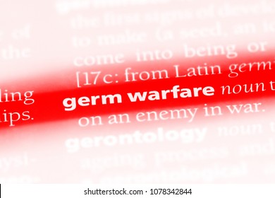 Germ Warfare Word In A Dictionary. Germ Warfare Concept