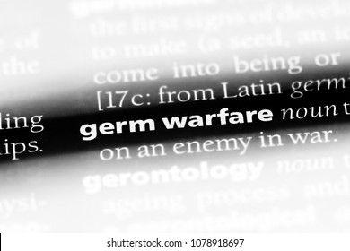 Germ Warfare Word In A Dictionary. Germ Warfare Concept