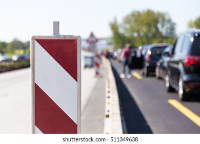 German Autobahn Construction Site