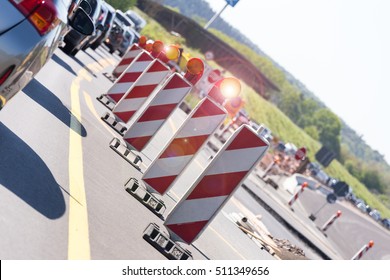 German Autobahn Construction Site