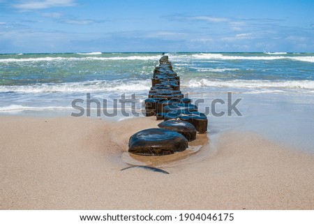 German beach in the summer