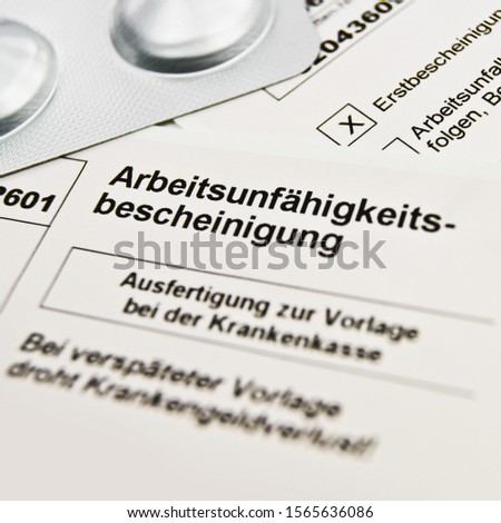 German Certificate of incapacity for work