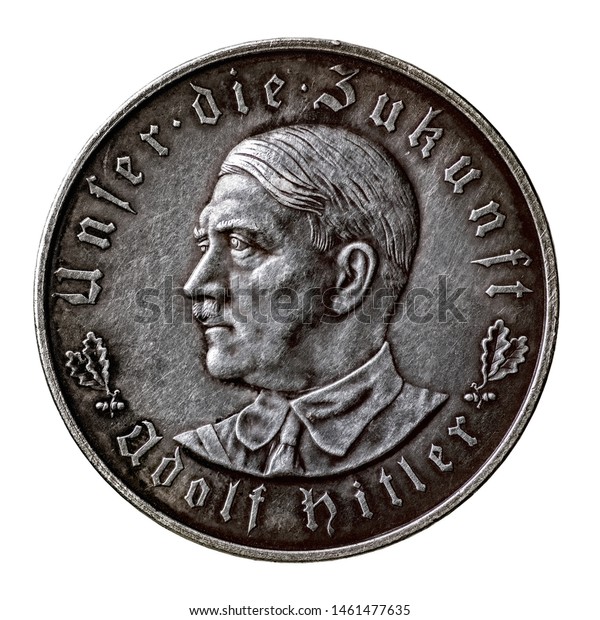 German commemorative medal of 1933, dedicated to the coming to power of Adolf Hitler. Obverse. Inscriptions: "Unfer the future".