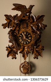 German Coo Coo Clock Made With Wood From The Black Forrest.